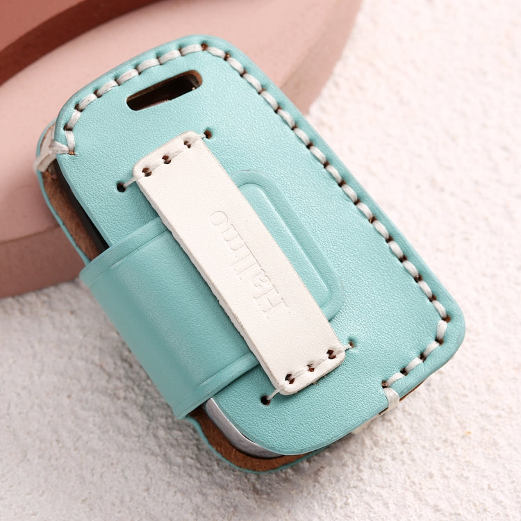 Chic Cowhide Leather Key Cover for Volkswagen B Type Folding Key - Stylish Protection for Your Car Key