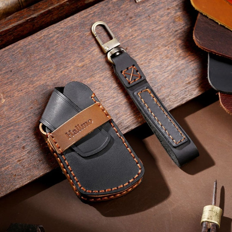 Luxurious Cowhide Leather Key Fob Cover for Volkswagen Golf 8