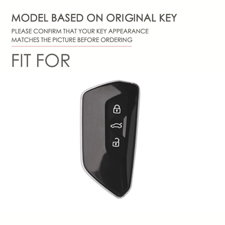Luxurious Cowhide Leather Key Fob Cover for Volkswagen Golf 8