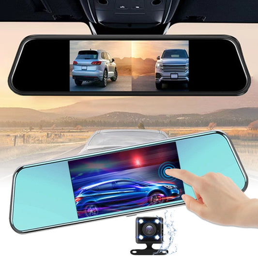 5.5-Inch K5 Car Dash Cam with Dual Recording, Starlight Night Vision, and 24-Hour Parking Monitoring