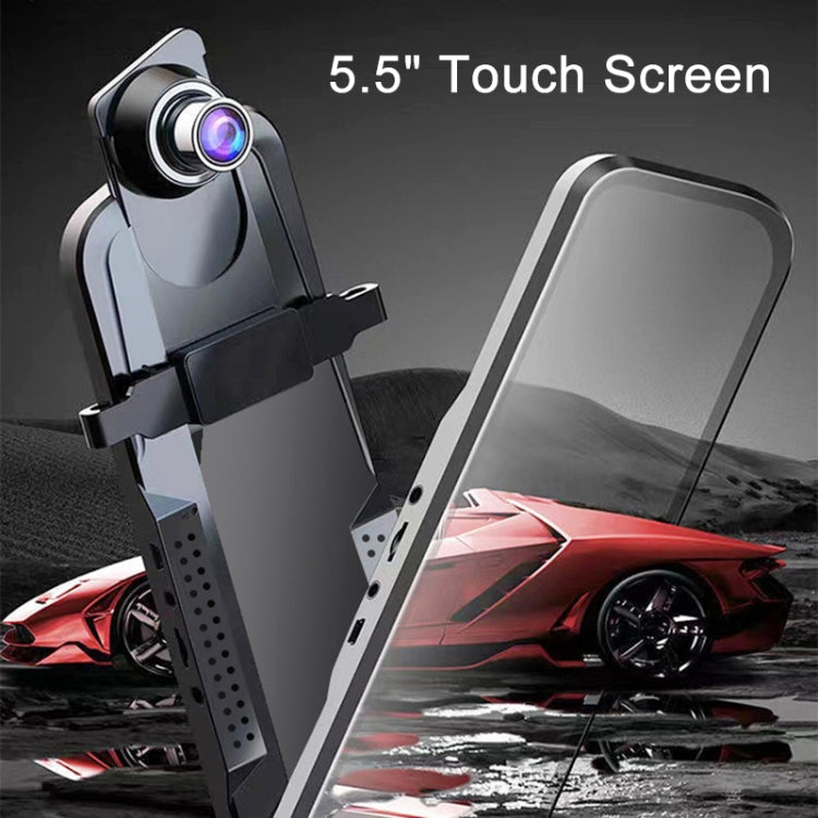 5.5-Inch K5 Car Dash Cam with Dual Recording, Starlight Night Vision, and 24-Hour Parking Monitoring