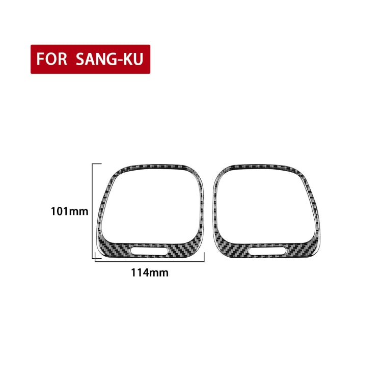 Sleek Carbon Fibre Air Outlet Trim Stickers for Volkswagen Scirocco (2009-2016) - 2 Piece Set