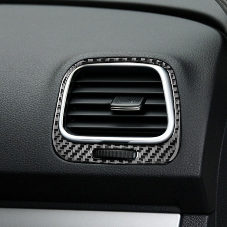 Sleek Carbon Fibre Air Outlet Trim Stickers for Volkswagen Scirocco (2009-2016) - 2 Piece Set