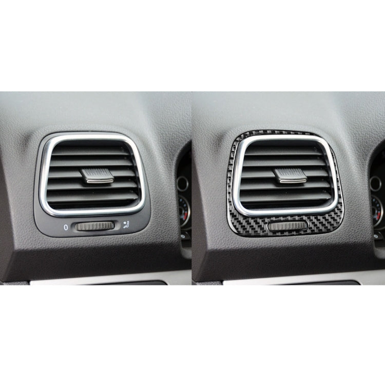 Sleek Carbon Fibre Air Outlet Trim Stickers for Volkswagen Scirocco (2009-2016) - 2 Piece Set