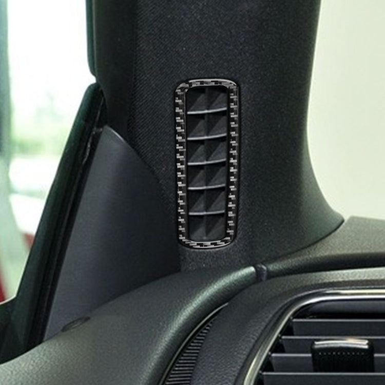 Carbon Fibre A-Pillar Air Outlet Frame Stickers for Volkswagen Scirocco (2009-2016) - 2 Piece Set