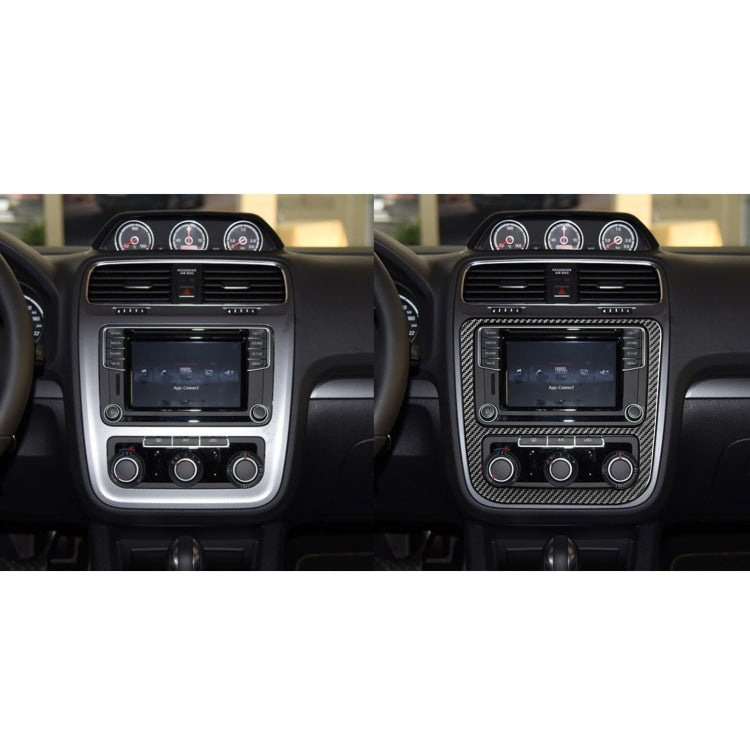 Carbon Fibre Decorative Sticker for Volkswagen Scirocco Central Control Panel (2009-2016)