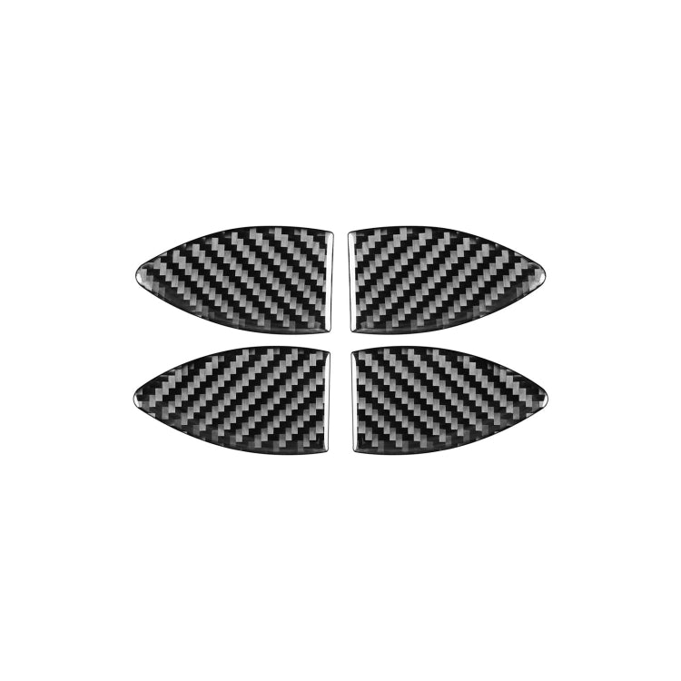 Stylish Carbon Fibre Inner Door Bowl Stickers for 2006-2013 Toyota RAV4 – Universal Fit for Left and Right Drive