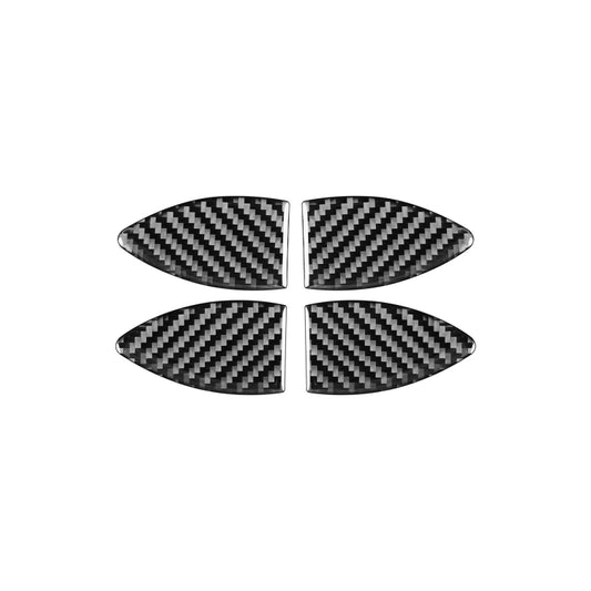 Stylish Carbon Fibre Inner Door Bowl Stickers for 2006-2013 Toyota RAV4 – Universal Fit for Left and Right Drive