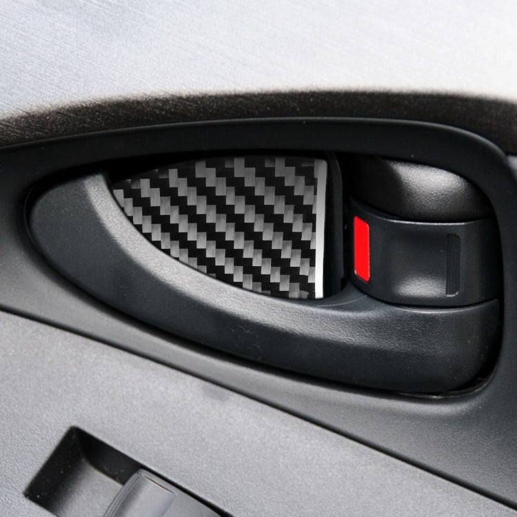 Stylish Carbon Fibre Inner Door Bowl Stickers for 2006-2013 Toyota RAV4 – Universal Fit for Left and Right Drive