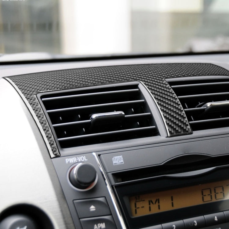 Carbon Fibre Decorative Air Outlet Sticker for Toyota RAV4 (2006-2013) - Universal Fit for Left and Right Drive