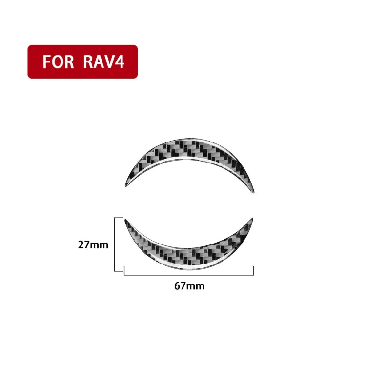 Carbon Fibre Steering Wheel Label Sticker for Toyota RAV4 (2006-2013) - Left & Right Drive Universal Fit