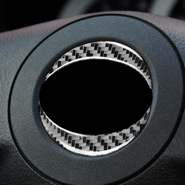 Carbon Fibre Steering Wheel Label Sticker for Toyota RAV4 (2006-2013) - Left & Right Drive Universal Fit