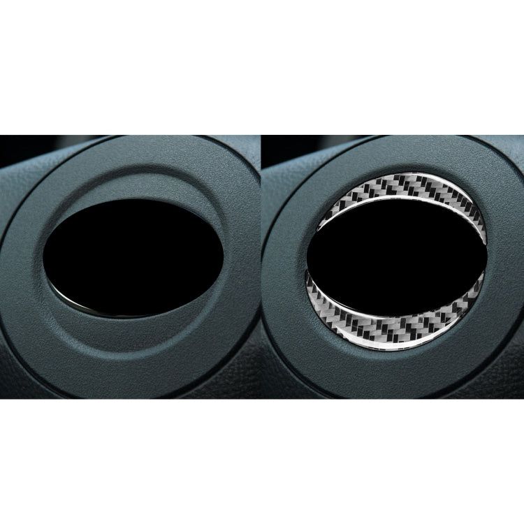 Carbon Fibre Steering Wheel Label Sticker for Toyota RAV4 (2006-2013) - Left & Right Drive Universal Fit
