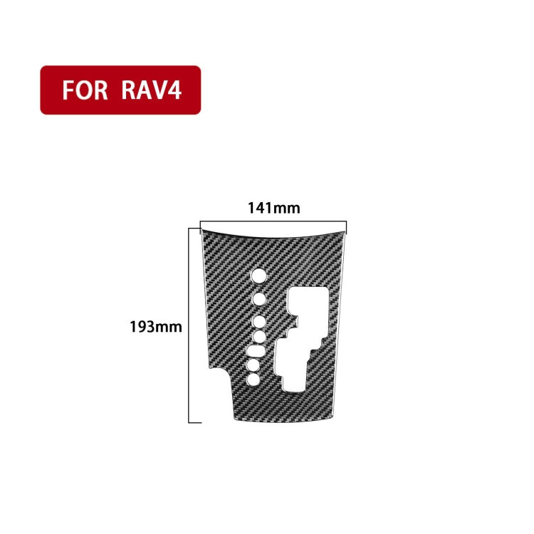 Sleek Carbon Fibre Gear Panel Trim for Toyota RAV4 (2006-2013) - Left Drive