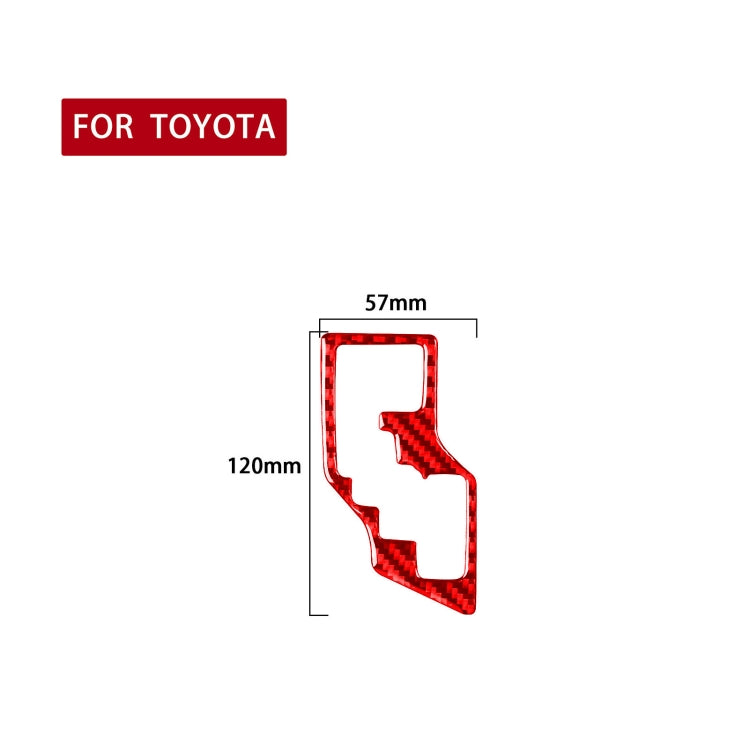 Carbon Fibre Gear Shift Decor Sticker for Toyota Corolla 2014-2018, Right-Hand Drive