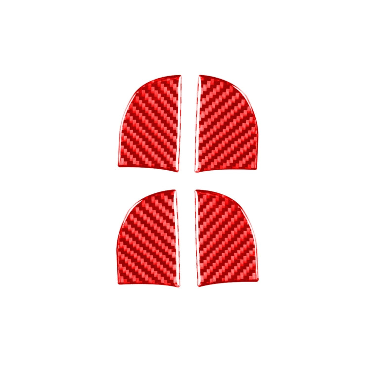 Set of 4 Carbon Fibre Decorative Stickers for Inner Door Bowls - Toyota Corolla 2014-2018