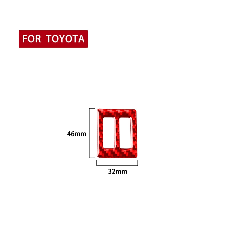 Carbon Fibre Decorative Sticker for Toyota Corolla Air Outlet Switches (2014-2018)