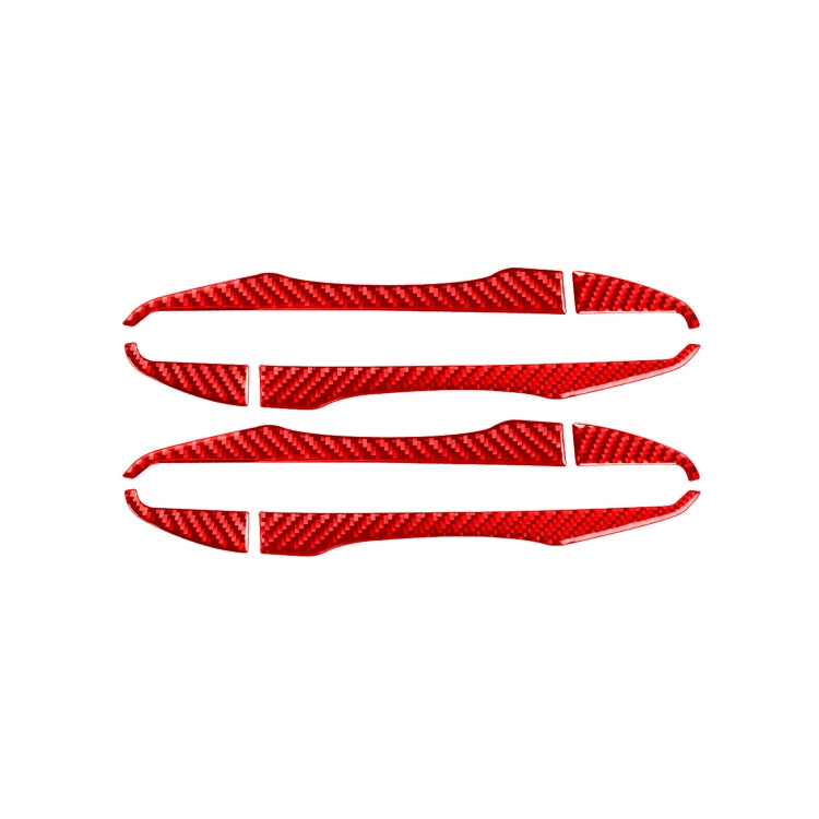 8 PCS / Set Carbon Fiber Car Outer Handle Decorative Sticker for Toyota Corolla 2014-2018,Left and Right Drive Universal