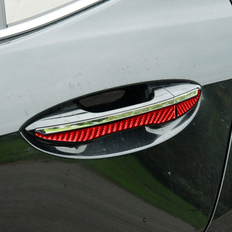 8 PCS / Set Carbon Fiber Car Outer Handle Decorative Sticker for Toyota Corolla 2014-2018,Left and Right Drive Universal