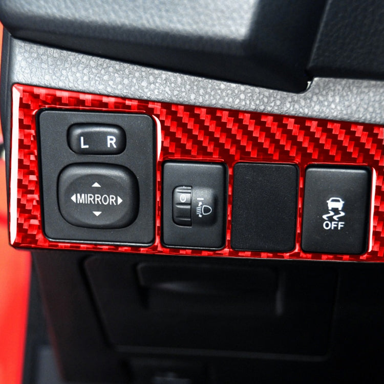 Carbon Fibre Headlight Switch Trim Sticker for Toyota Corolla (2014-2018) - Left Hand Drive