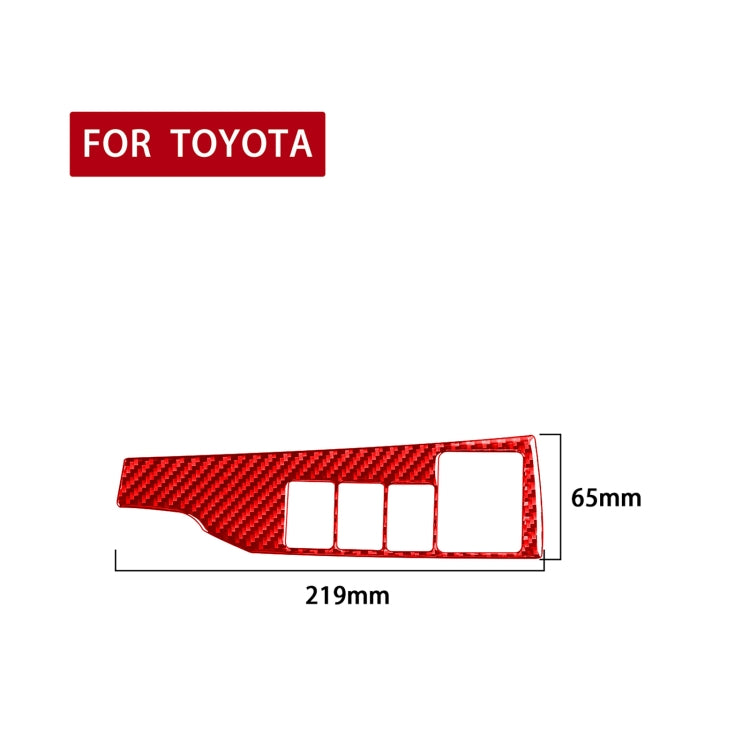 Carbon Fibre Decorative Sticker for Toyota Corolla Headlight Switch (2014-2018, Right Drive)
