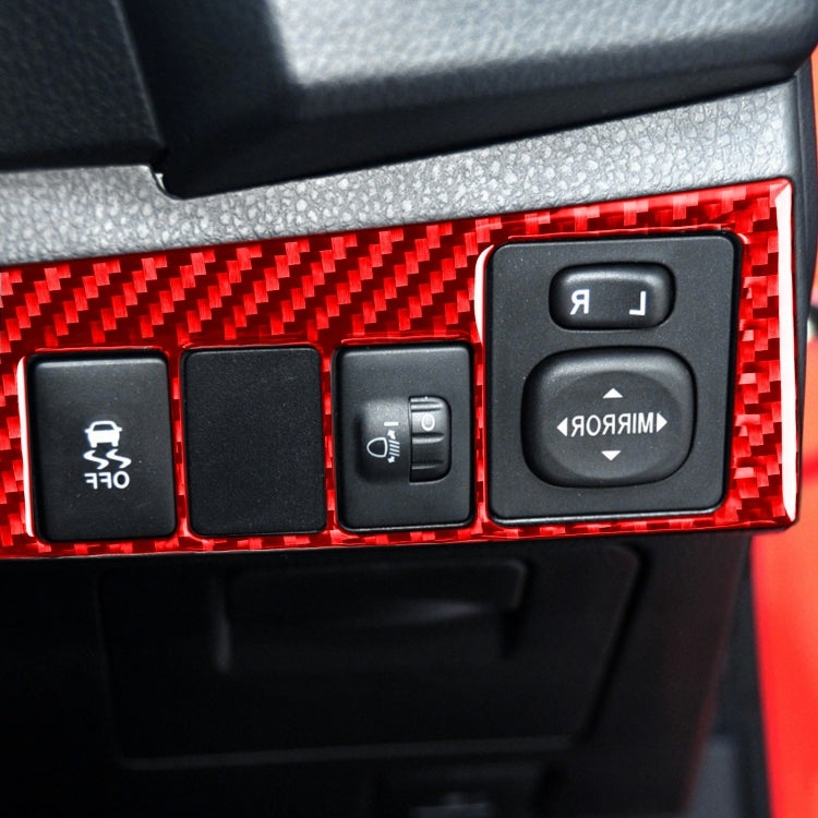 Carbon Fibre Decorative Sticker for Toyota Corolla Headlight Switch (2014-2018, Right Drive)
