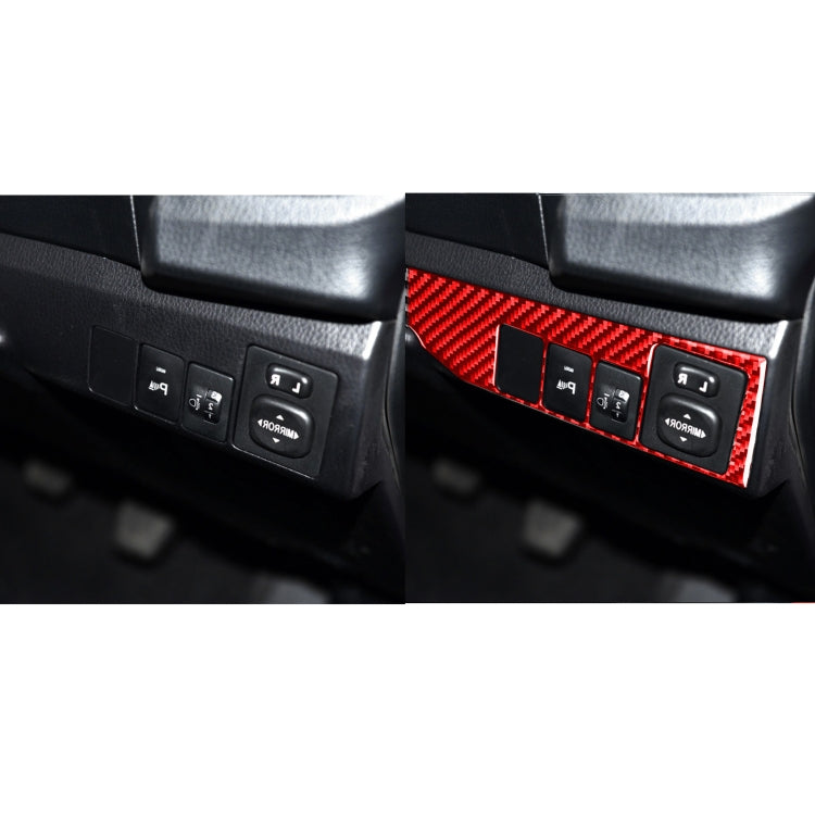 Carbon Fibre Decorative Sticker for Toyota Corolla Headlight Switch (2014-2018, Right Drive)