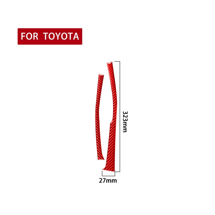 Carbon Fibre Gear Side Decorative Stickers for Toyota Corolla (2014-2018) - 2 Piece Set