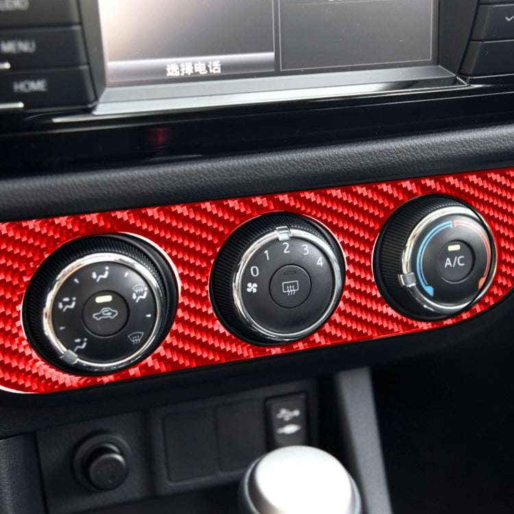 Carbon Fibre Air Conditioning Switch Panel Sticker for Toyota Corolla (2014-2018, Left Drive)