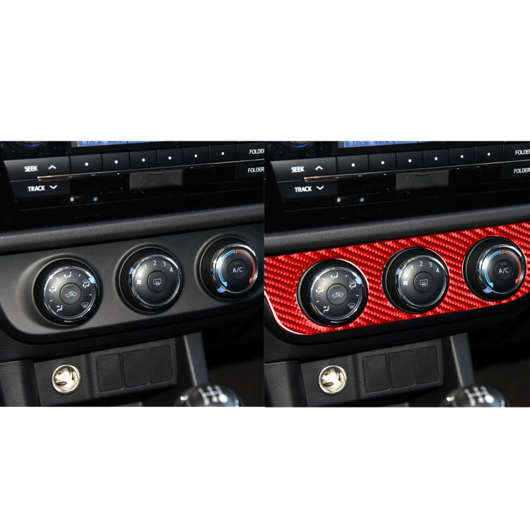 Carbon Fibre Air Conditioning Switch Panel Sticker for Toyota Corolla (2014-2018, Left Drive)