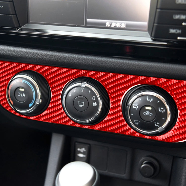 Carbon Fibre Decorative Sticker for Toyota Corolla 2014-2018 Air Conditioning Switch Panel (Right Drive)