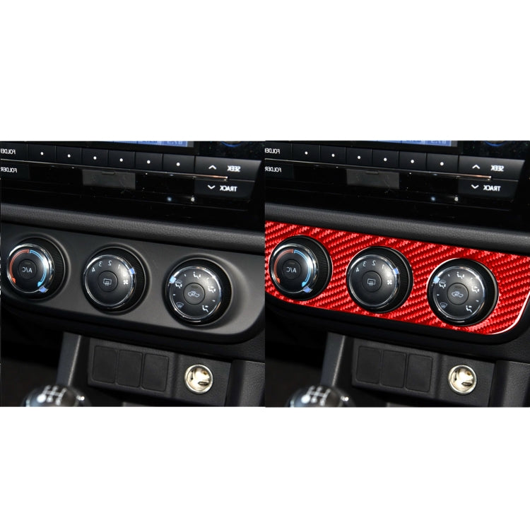 Carbon Fibre Decorative Sticker for Toyota Corolla 2014-2018 Air Conditioning Switch Panel (Right Drive)