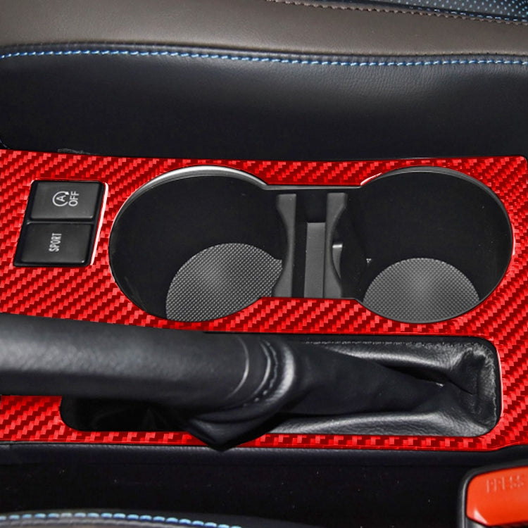 Sleek Carbon Fibre Cup Holder Decorative Sticker for Toyota Corolla (2014-2018) - Left Drive