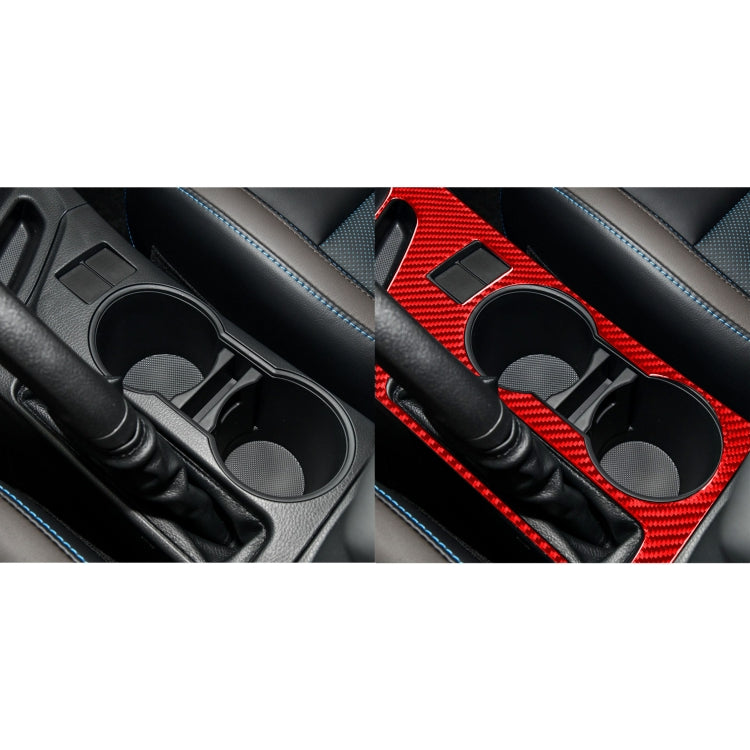 Sleek Carbon Fibre Cup Holder Decorative Sticker for Toyota Corolla (2014-2018) - Left Drive