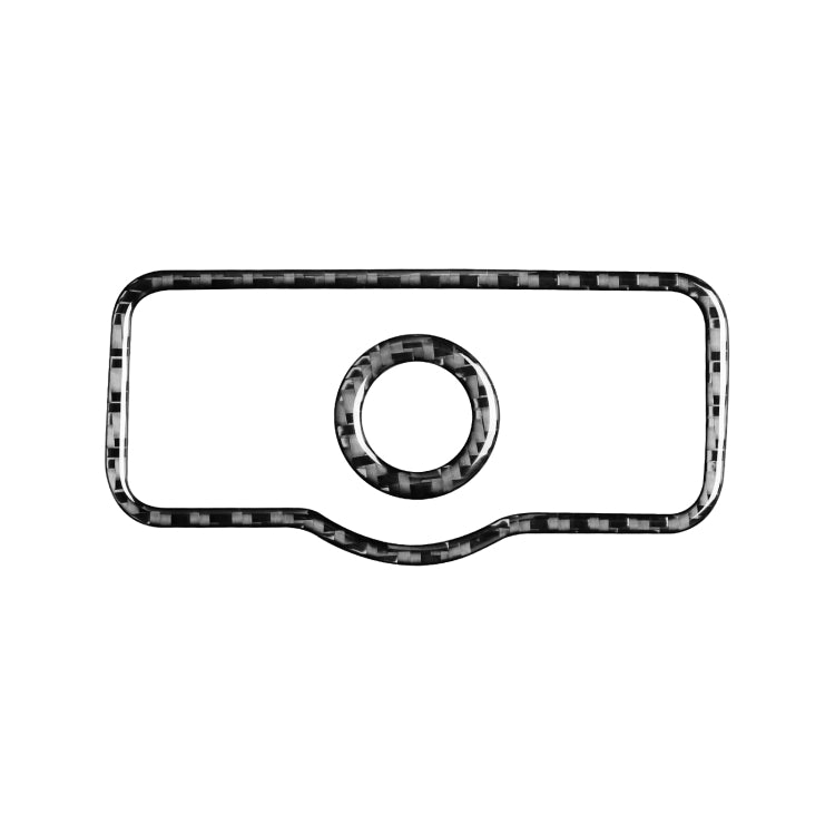 Carbon Fibre Decorative Stickers for Mercedes-Benz B-Class & GLB Headlight Switch - 2 Piece Set
