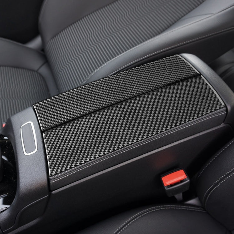 Premium Carbon Fibre Decorative Stickers for Mercedes-Benz B-Class & GLB Armrest Box - 2 Piece Set