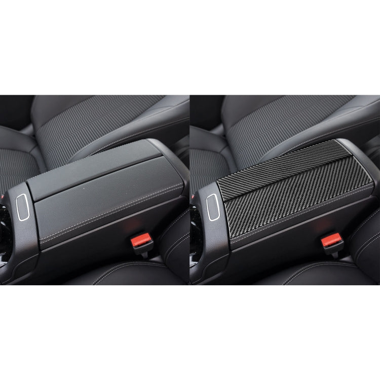 Premium Carbon Fibre Decorative Stickers for Mercedes-Benz B-Class & GLB Armrest Box - 2 Piece Set