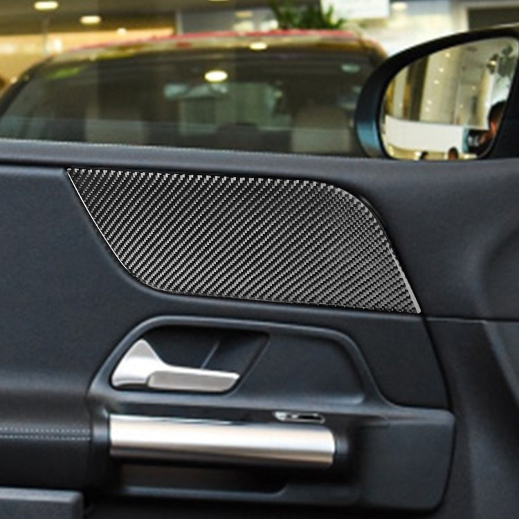 Carbon Fibre Decorative Stickers for 2019 Mercedes-Benz B-Class Front Door Panels - 6 Piece Set