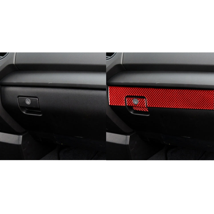 3-Pack Carbon Fibre Decorative Stickers for Toyota Tundra 2014-2018 Glove Box - Left Drive