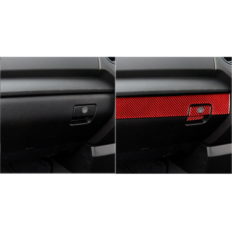 Set of 3 Carbon Fibre Glove Box Decorative Stickers for Toyota Tundra (2014-2018) - Right-Hand Drive