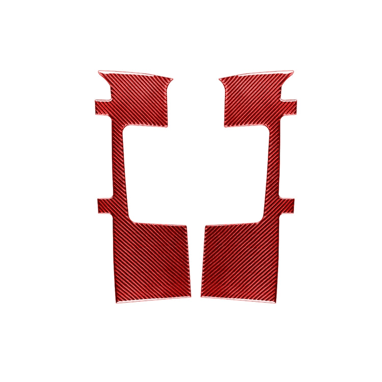 Carbon Fibre Seat Belt Panel Stickers for 2014-2018 Toyota Tundra - 2 Piece Set