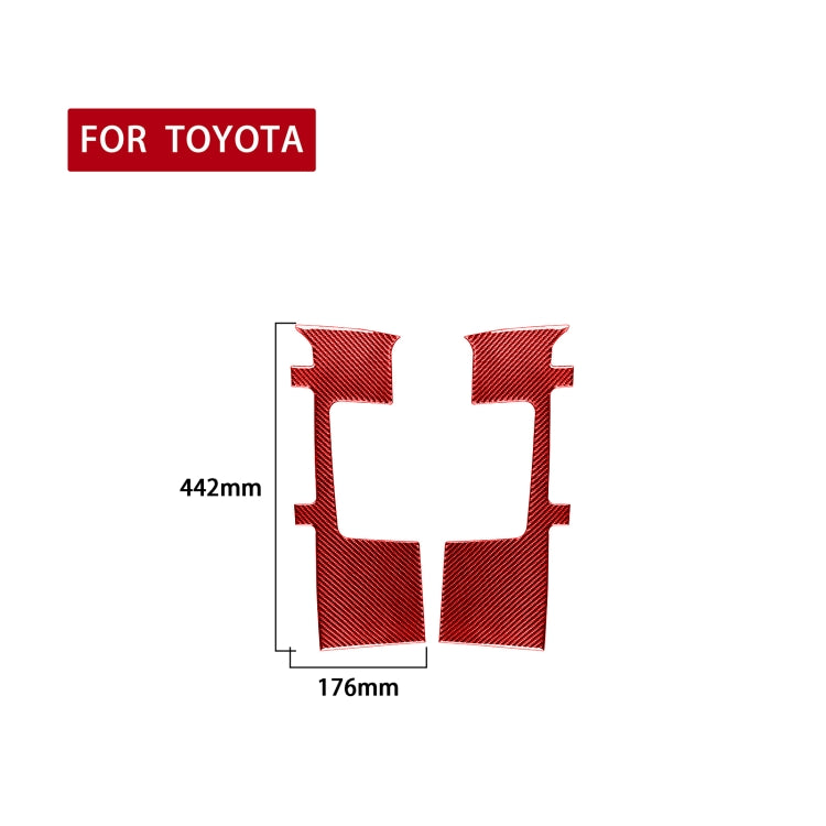 Carbon Fibre Seat Belt Panel Stickers for 2014-2018 Toyota Tundra - 2 Piece Set