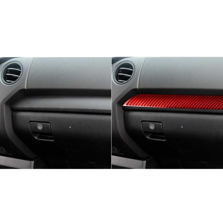 Trio of Carbon Fibre Centre Console Trim Stickers for Toyota Tundra 2014-2018, Left-Hand Drive