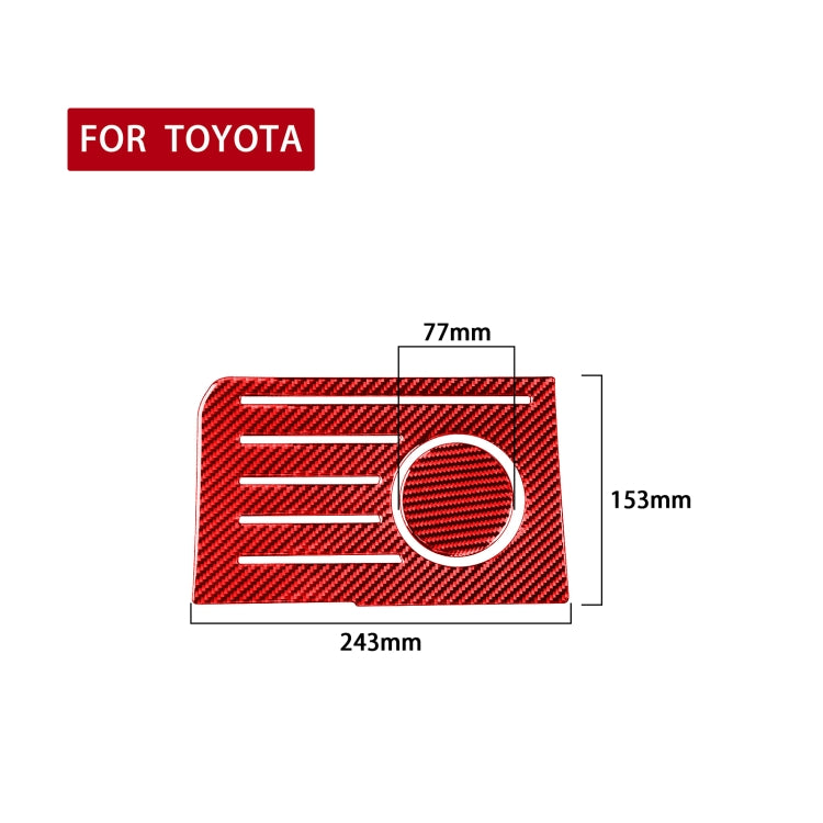 Carbon Fibre Central Control Mat Set for Toyota Tundra (2014-2018) - 2 Piece Decorative Stickers