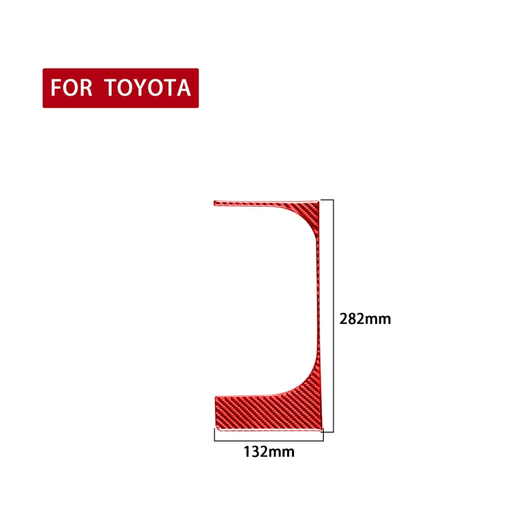 Sleek Carbon Fibre Cup Holder Trim Sticker for 2014-2018 Toyota Tundra (Left-Hand Drive)