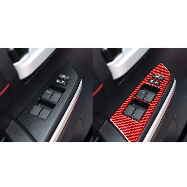 Stylish Carbon Fibre Glass Lift Switch Decor Rings for Toyota Tundra (2014-2018) – 4 Piece Set