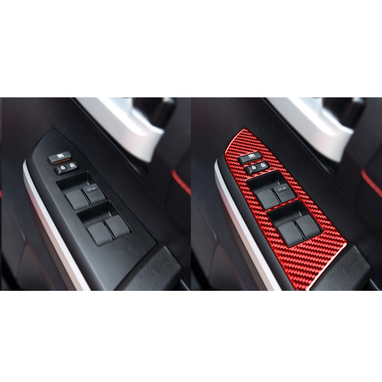 Carbon Fibre Decorative Switch Ring Stickers for Toyota Tundra (2014-2018) - 4 Piece Set