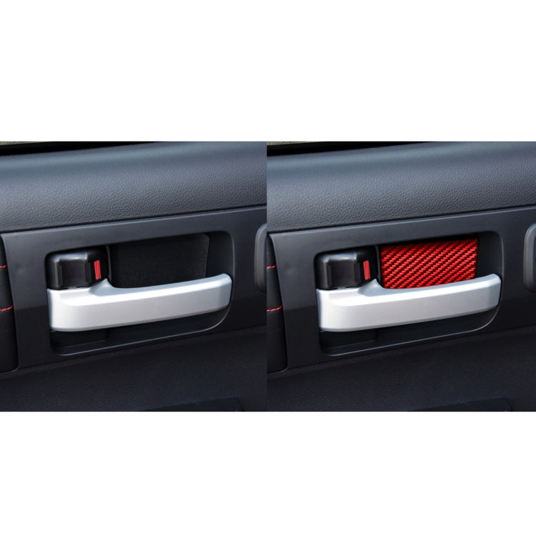 Carbon Fibre Interior Door Bowl Stickers Set for Toyota Tundra 2014-2018 - 4 Piece Decorative Kit