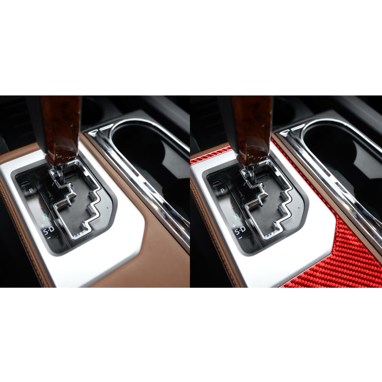 Carbon Fibre Gear Surround Decorative Trim for Toyota Tundra 2014-2018, Universal Left and Right Drive