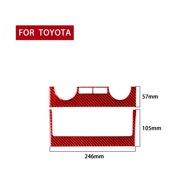 Carbon Fibre Decorative Sticker for Toyota Tundra 2014-2018 Air Conditioning Control Panel